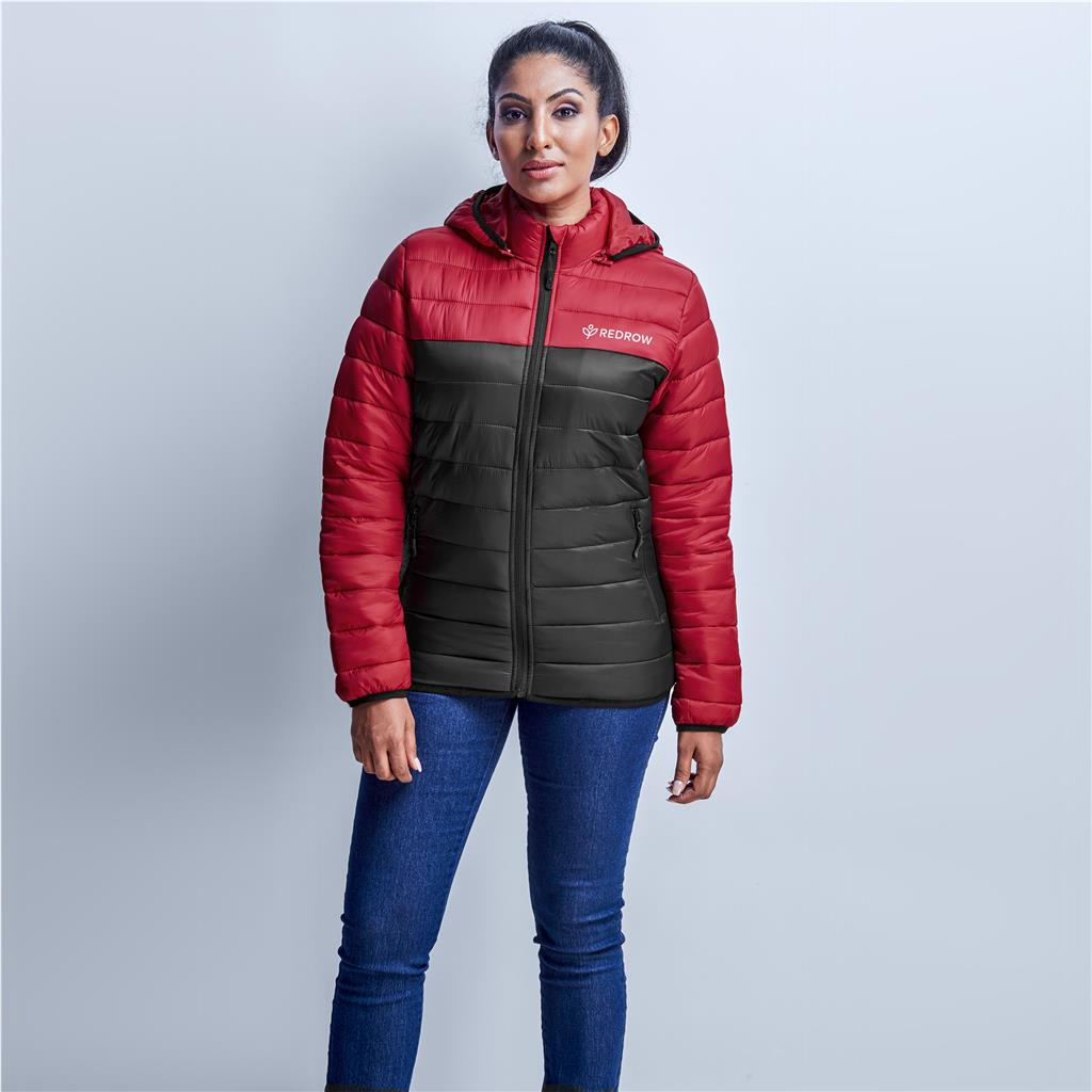 Ladies Kyoto Two-Tone Jacket - Black Red