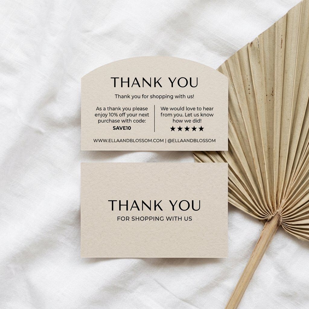 Thank You Cards (Double Sided)