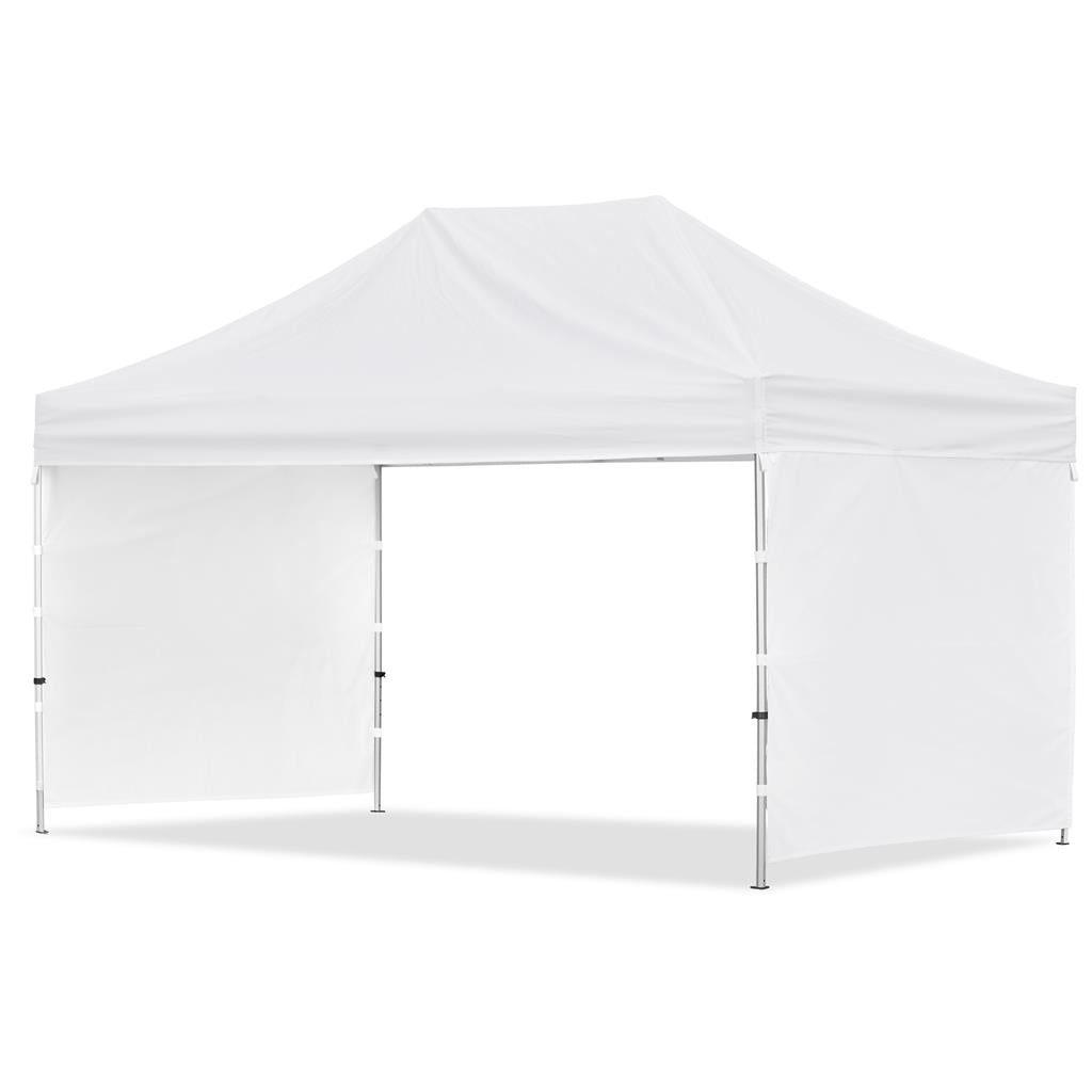 Coated Steel Sublimated Gazebo 4.5m x 3m -  2 Short Full-Wall Skins