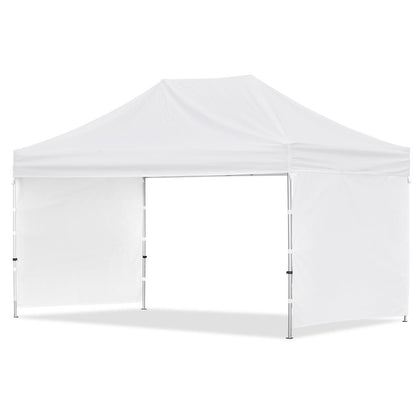 Coated Steel Sublimated Gazebo 4.5m x 3m -  2 Short Full-Wall Skins