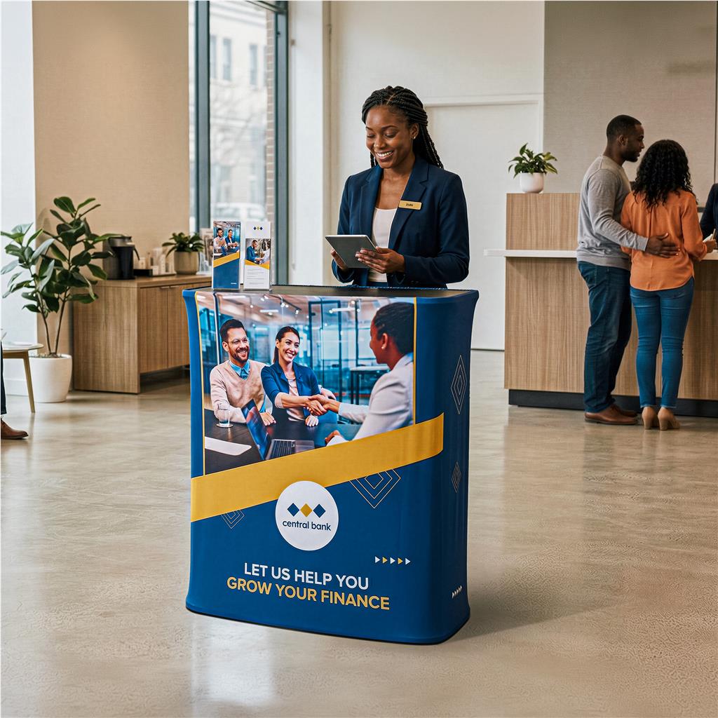 Pop-Up Hydraulic Fabric Counter