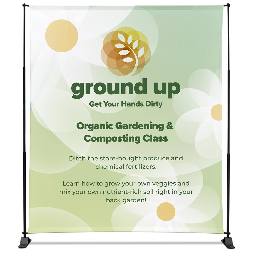 Adjustable Banner Stand Eco 2.25m x 2m