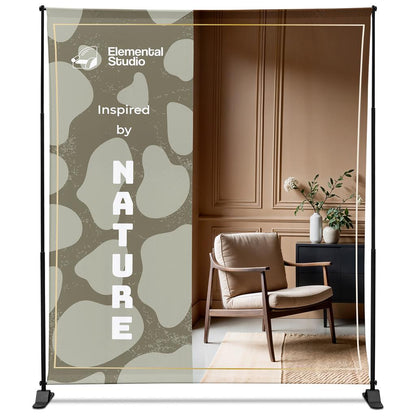 Adjustable Banner Stand Eco 2.4m x 2m
