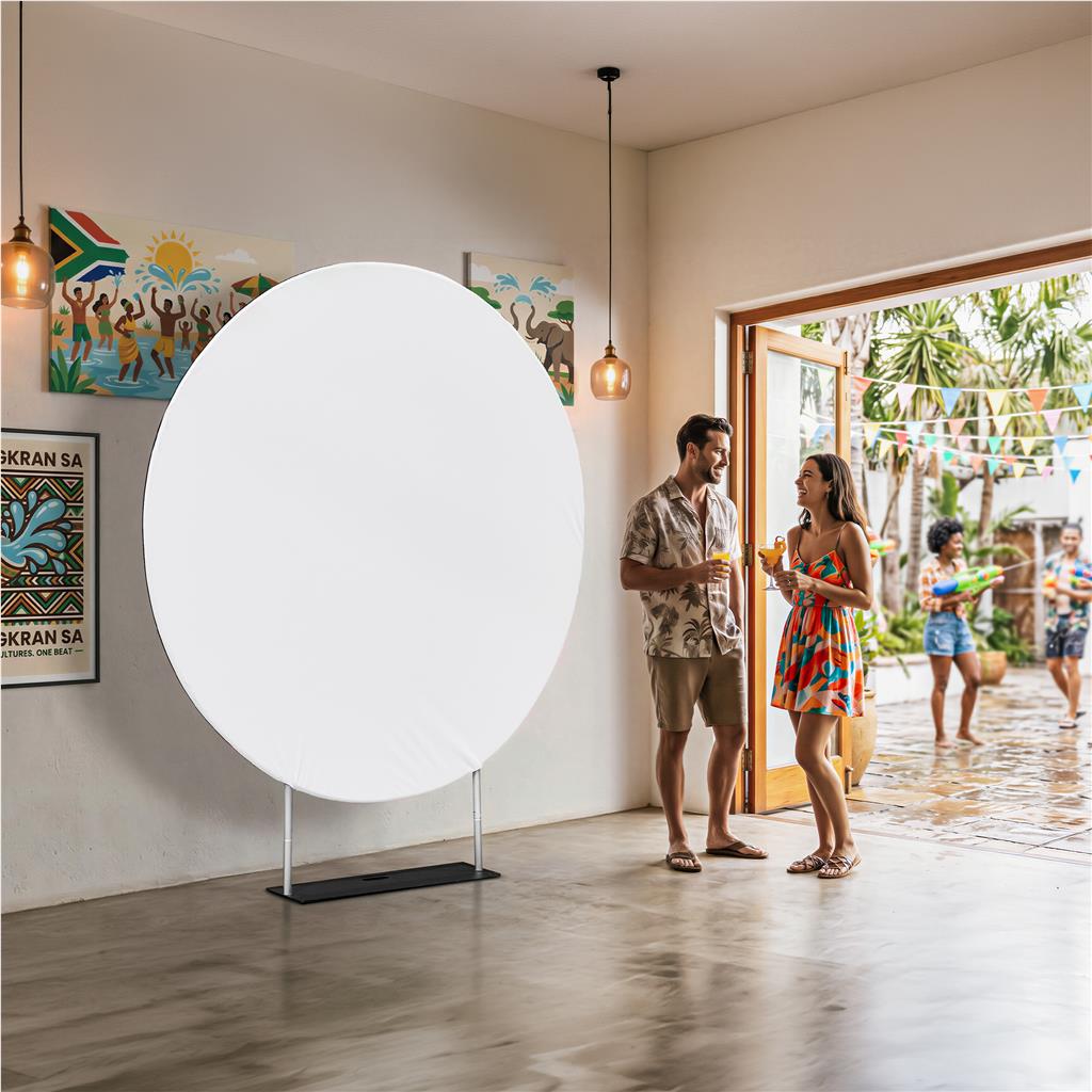 Round Back Drop Stand 2.31m