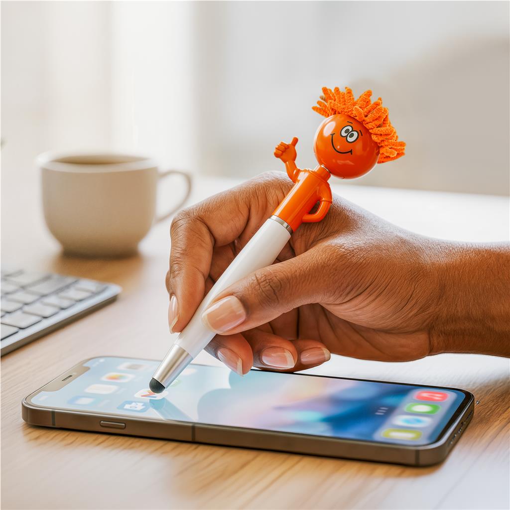 Altitude Moptopper Thumbs-Up Stylus Ball Pen & Screen Cleaner