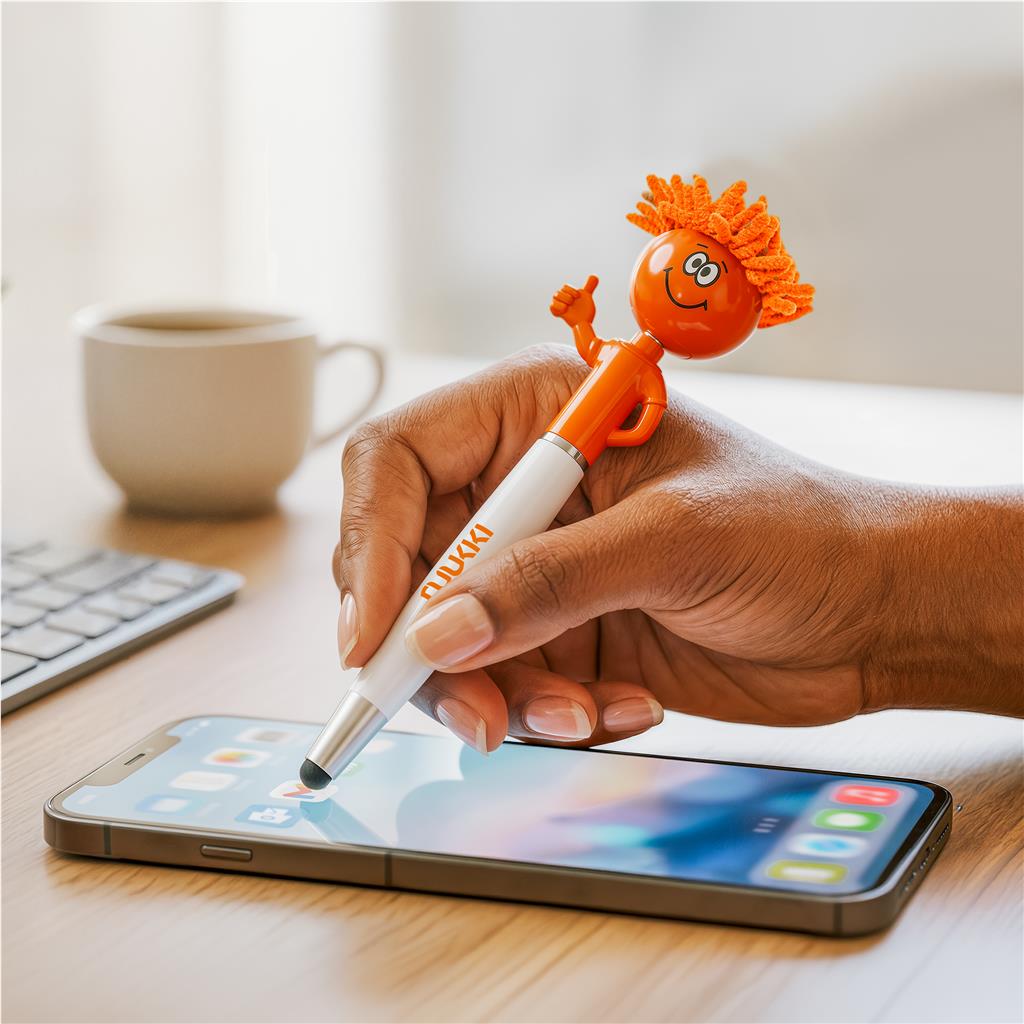 Altitude Moptopper Thumbs-Up Stylus Ball Pen & Screen Cleaner