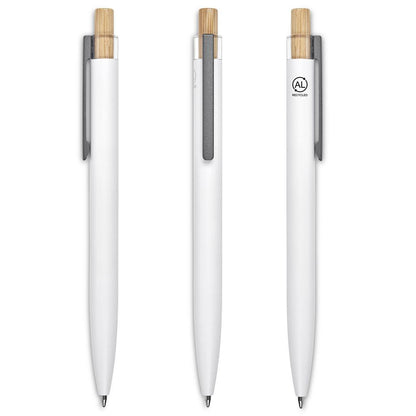 Okiyo Mimo Recycled Aluminium Ball Pen - Solid White